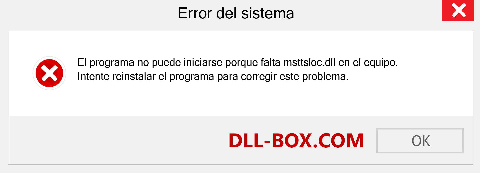 ¿Falta el archivo msttsloc.dll ?. Descargar para Windows 7, 8, 10 - Corregir msttsloc dll Missing Error en Windows, fotos, imágenes