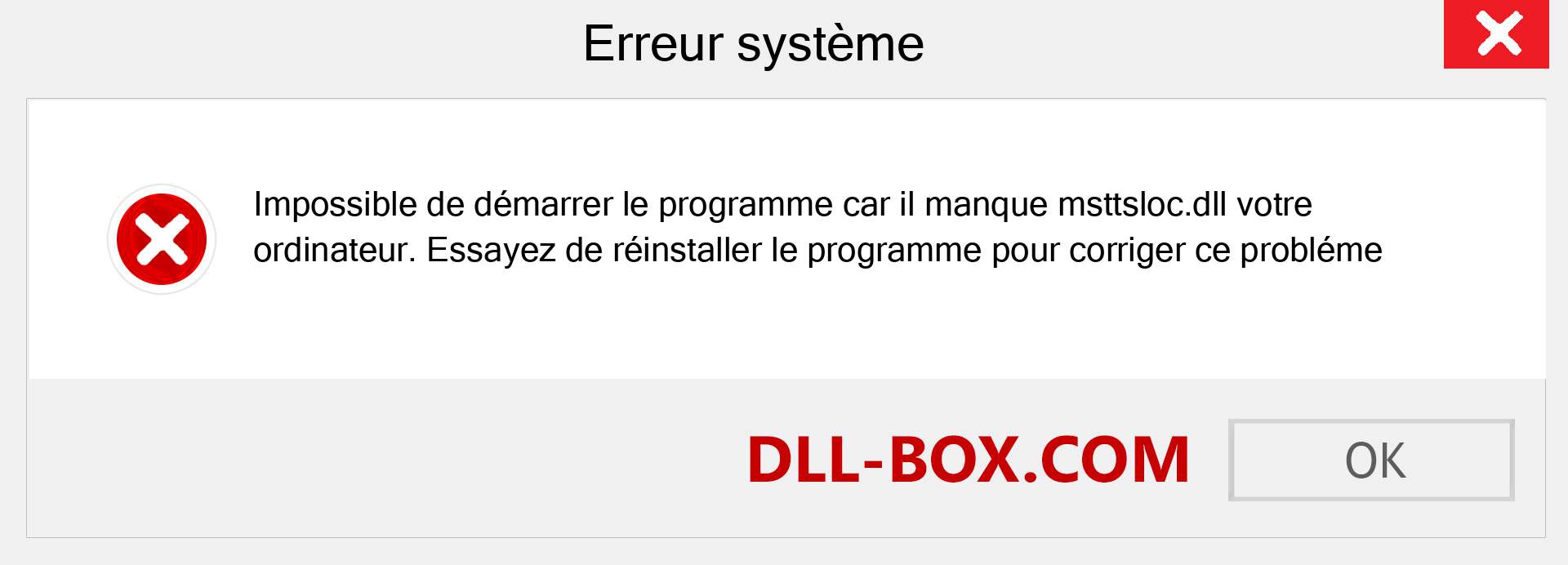 Le fichier msttsloc.dll est manquant ?. Télécharger pour Windows 7, 8, 10 - Correction de l'erreur manquante msttsloc dll sur Windows, photos, images